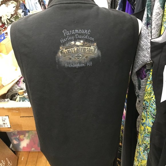 Sexy Harley Davidson Sleeveless Black Vest  Large NWT  Price is FIRM  Har1 - Picture 4 of 8